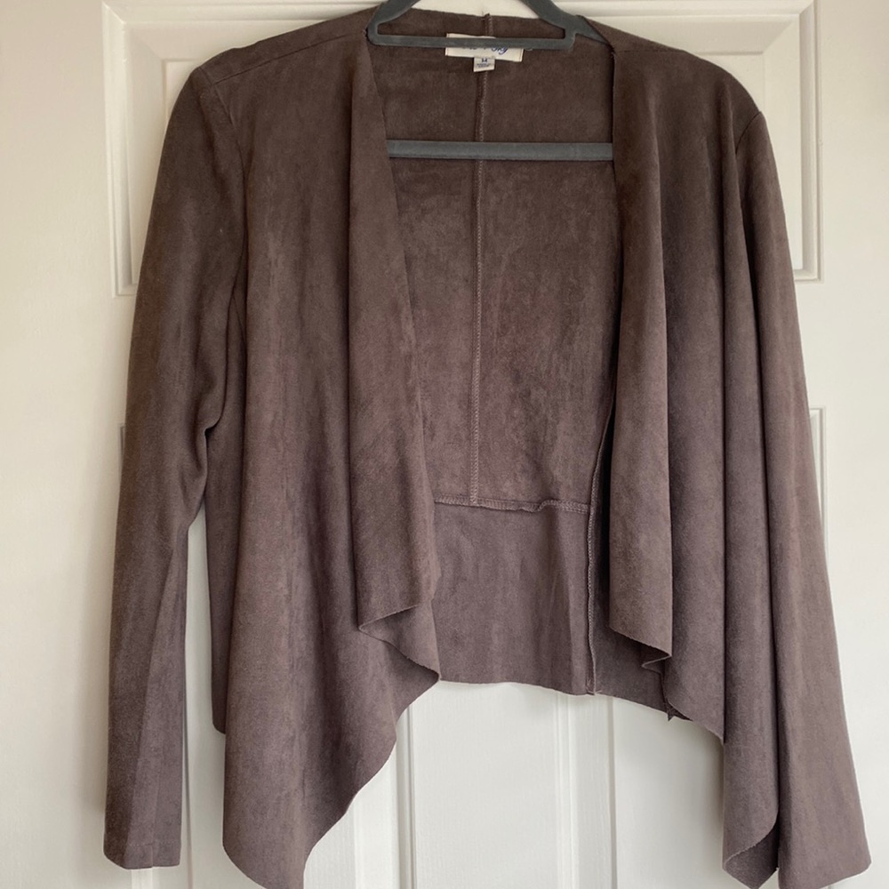 Suede jacket - brown - size medium